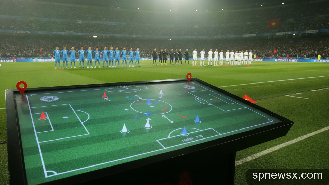 Minh họa cho Đội hình Man City gặp Real Madrid: Phân tích các lựa chọn và ảnh hưởng đến người hâm mộ Việt Nam