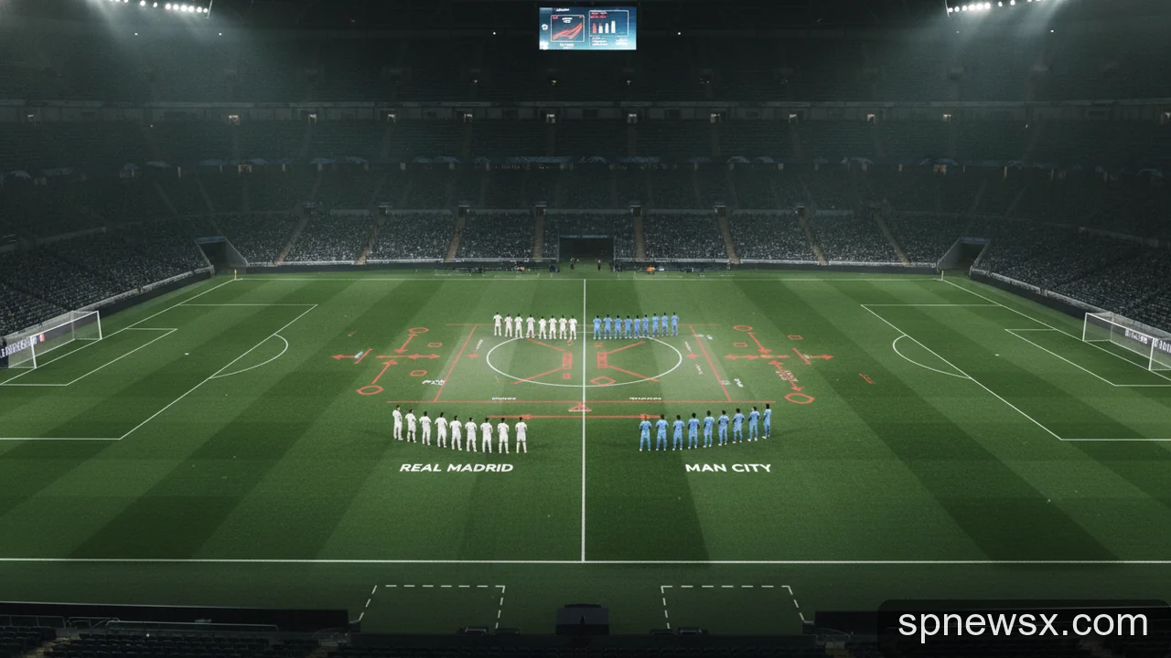 Minh họa cho Đội hình Real Madrid vs Man City: Phân tích số liệu và kịch bản chiến thuật có thể xảy ra