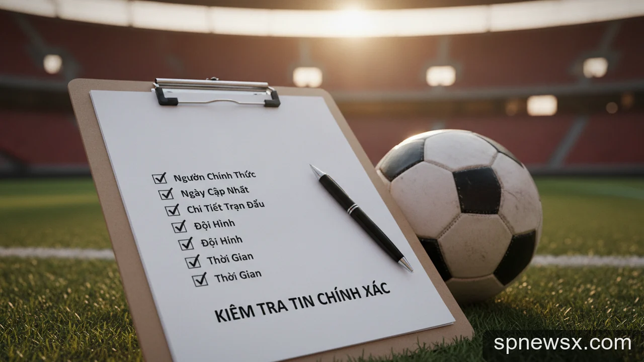 Minh họa cho Lịch đá bóng hôm nay Việt Nam: Checklist để đọc tin chính xác, tránh bị dẫn dắt