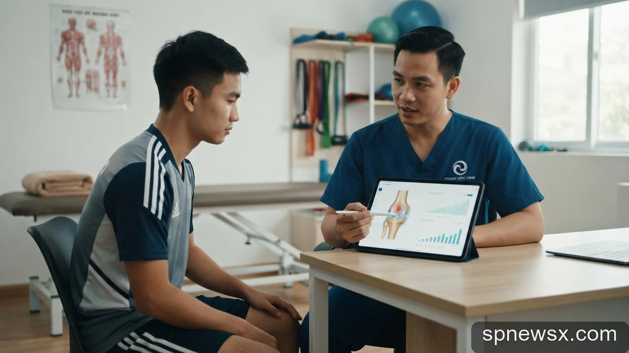 Minh họa cho Phân tích các yếu tố cấu thành một bản báo cáo y tế chấn thương cầu thủ