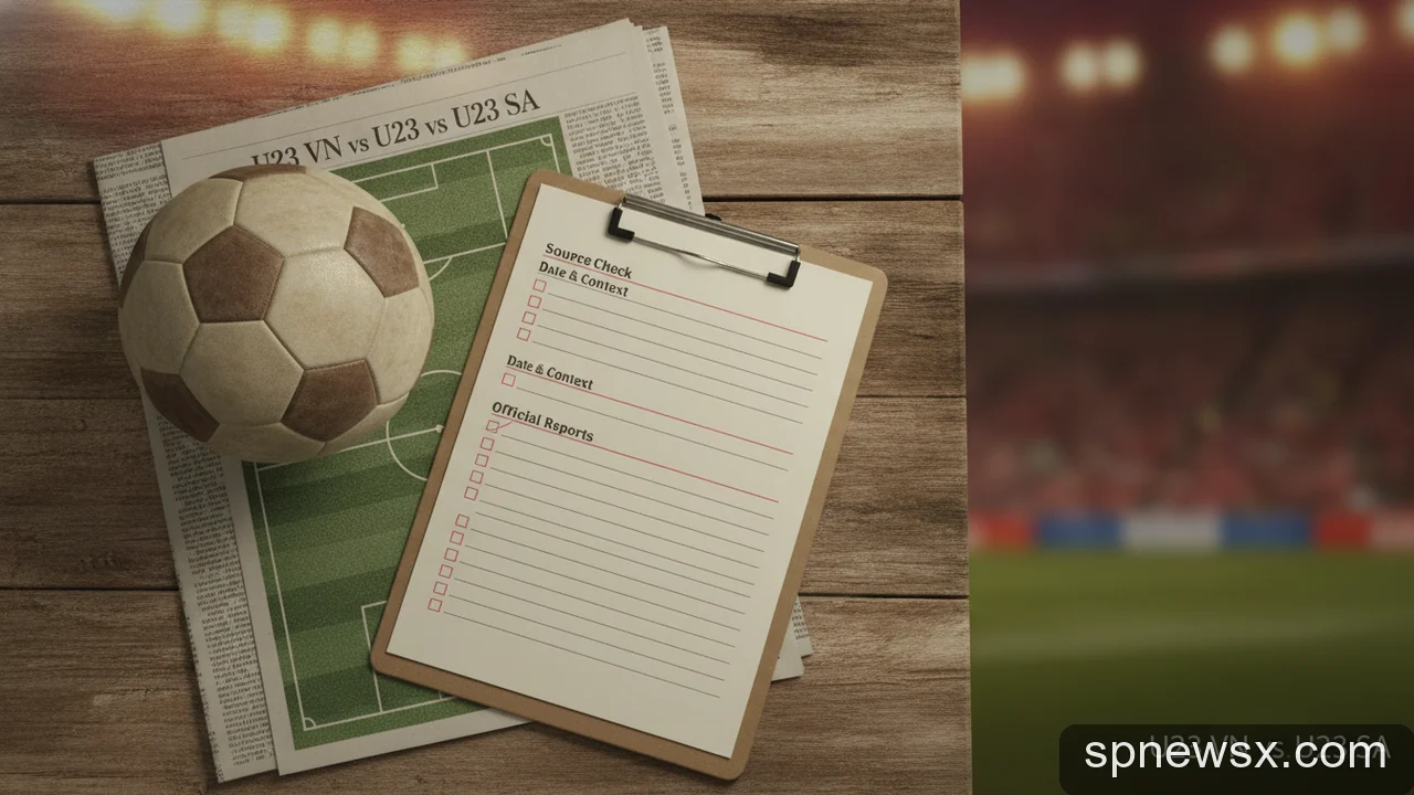 Minh họa cho U23 Việt Nam vs U23 Ả Rập Xê Út: Checklist đọc tin để tránh bị dẫn dắt bởi thông tin sai lệch